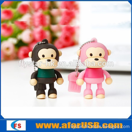 Promptional Monkey Shape USB Flash Drive OEM, different style cartoon USB pendrive2.0, USB stick memory 1gb,2gb,4gb,8gb,16gb,32g